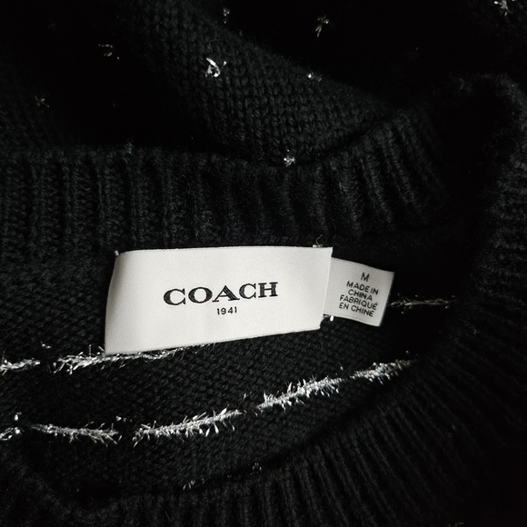Coach 1941 Holiday Cityscape Intarsia Limited Edition Pullover Sweater Size M - Picture 15 of 17